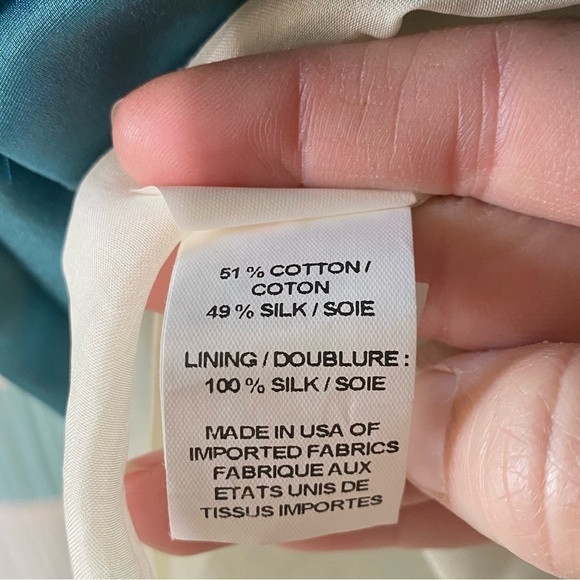 Marc Jacobs Silk Tiered Teal/Turquoise Dress Sz 2 - Picture 7 of 13